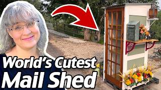 Watch Me Build the World’s Cutest Mail Shed… Out of Scrap Doors!