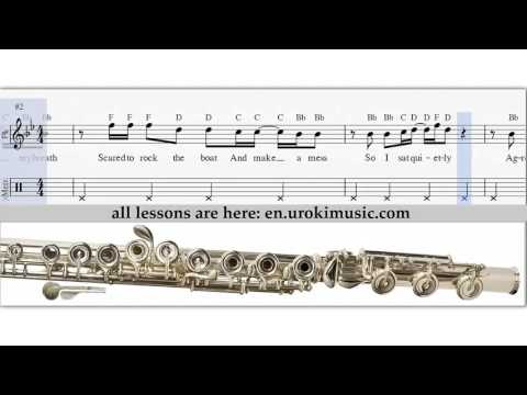 Flöte Lernen Katy Perry Roar Noten Flötenunterricht Schule Lied Lehrer Klasse Unterricht Melodie