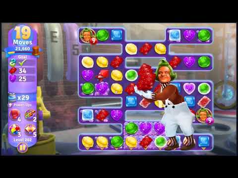 Wonka's World of Candy Level 202 - NO BOOSTERS + FULL STORY 🍫 | SKILLGAMING ✔️