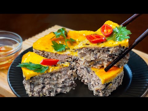 EASY Vietnamese Egg Meatloaf Recipe - Cha Trung