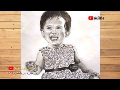 ||Drawing little Girl ( SHARVI )|| Happy Birthday Sharvi ||