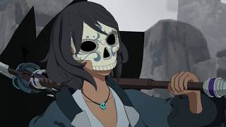 RWBY - Maria Calavera vs Tock &amp; Nevermore || Maria&#39;s Backstory (Full Fight Scene) [1080p]