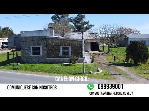 Canelón chico Casa con gran terreno y galpón  excelente ubicación servicios