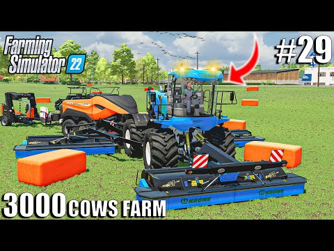 I CREATED THE ULTIMATE SILAGE-BALER (3000 COWS MEGA SILAGE!) Farming Simulator 22