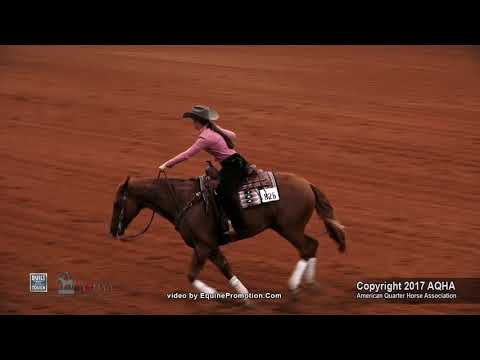 SKEETS FORTY FIVE ridden by MOLLY MITCHELL  - 2017 AQHYA World Show (Reining, Prelims)