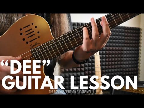 Dee - Randy Rhoads Guitar Lesson