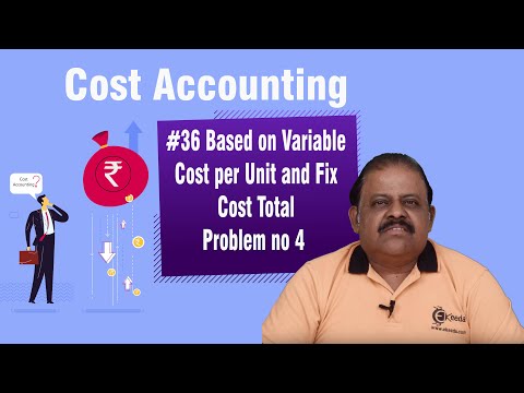 Marginal Costing Problem Based on Variable Cost Per Unit and Fixed Cost - Marginal Costing