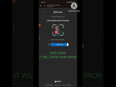 Fix Press & Hold Human Verification Error 😱 #microsoft #android #accountproblem #verificationerror