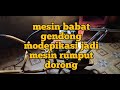 Mesin Pemotong Rumput Gendong Modep Jadi Mesin Dorong