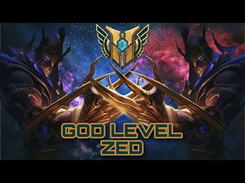 GOD LEVEL ZED MONTAGE  - HIGH RANK WILD RIFT BEST MOMENTS
