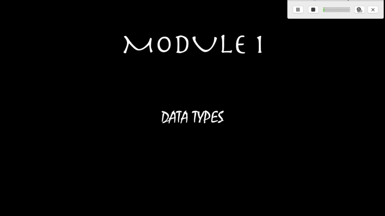 DataTypes: Classifying Values