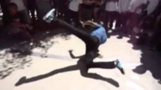 Slippery linoleum = Crash for Days...