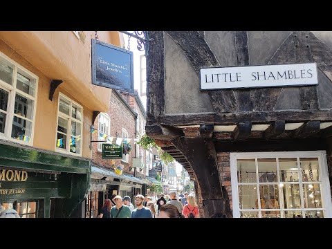 Shambles - Medieval Street in York, West Yorkshire