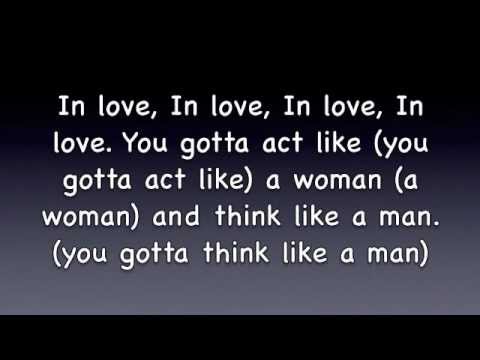 Think like a man Lyrics