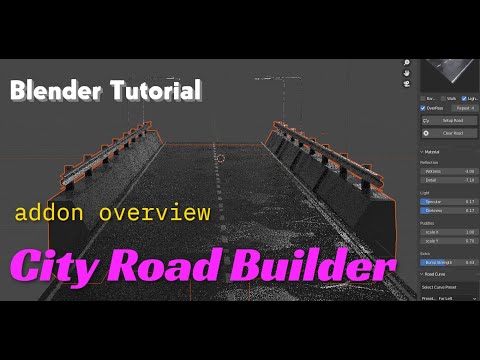 blender tutorial-City Road Builder addon overview
