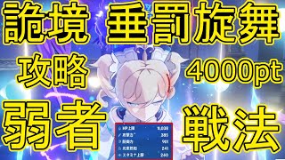 【原神】エネルギー原盤後序『垂罰旋舞』武器と聖遺物がよわよわでも4000ポイントは取れます。イベント恒常からくり陣形の倒し方