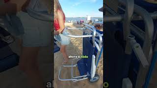 Video de Carrito Mesa para playa de aluminio portátil y plegable Mor