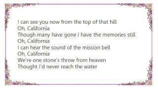Colin Hay - Oh California Lyrics