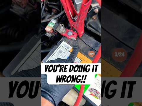How to Jump Start a Car the RIGHT Way ⚡#mechanic #battery