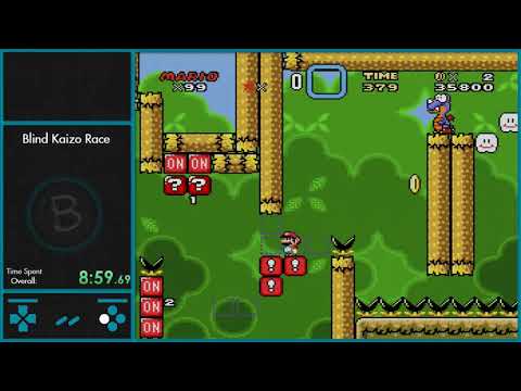 SMW Blind Kaizo Race Week 47 - Alternating On and Off by KennyJ
