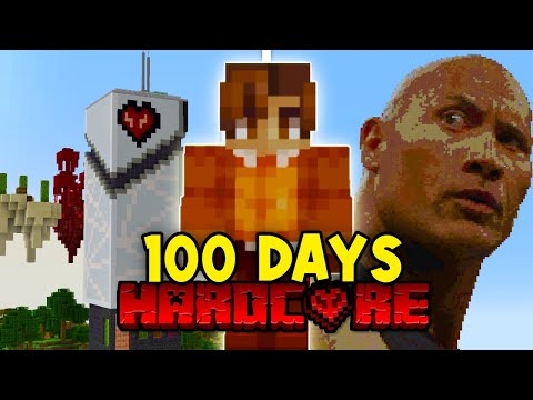 100 Days in HARDCORE Minecraft - My Insane Survival Story