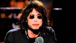 Steven Tyler inducts AC DC Rock and Roll Hall of Fame inductions 2003