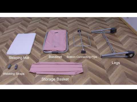 Steanny Bassinet,Pack n Play,Playard with Bassinet, Bedside Sleeper with 4wheels,Changing Table,Mosquto Net