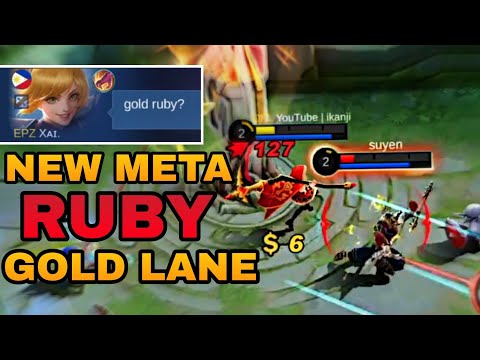 NEW META! SEASON 25 | GOLD LANE RUBY | How to Slay Marksman using RUBY | ikanji | MOBILE LEGENDS