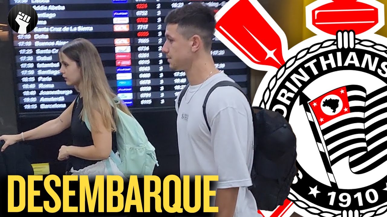 CHEGADA de RODRIGO GARRO no AEROPORTO e primeiras PALAVRAS do REFORÇO do CORINTHIANS