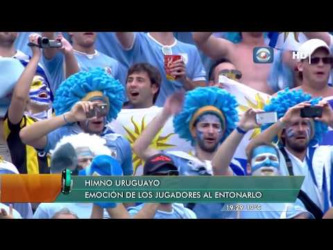 Uruguay 2014 himno nacional en el partido Uruguay 1 - Italia 0