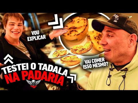 FABIO GIGA TESTOU O TADALA NA PADARIA - 5 PÃES COM MANTEIGA