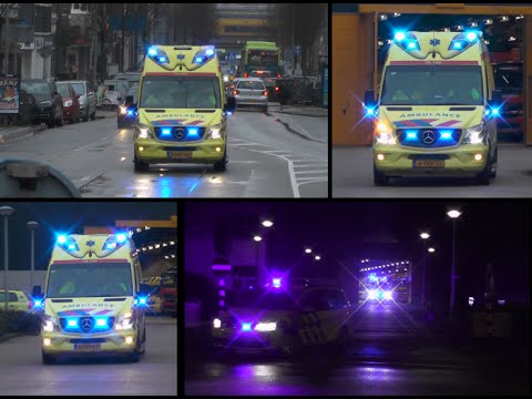 [Dagcompilatie] A1, 11x Ambulances GGD Kennemerland naar meldingen in Haarlem e.o.
