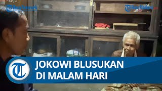 Presiden Jokowi Malam Hari Blusukan ke Rumah Warga di Ubud Bali, Beri Bantuan dan Bagi-bagi Sembako