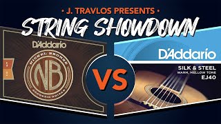 Guitar String Showdown | D&#39;Addario Silk and Steel vs D&#39;Addario Nickel Bronze Acoustic Guitar Strings