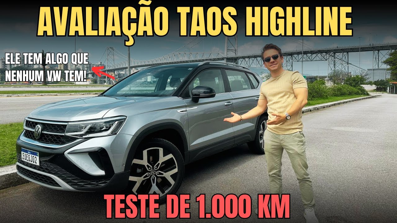 1.000 KM DE TAOS HIGHLINE 2024. Câmbio, motor, consumo, vida na estrada. Como é ter um Taos?