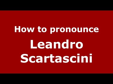 How to pronounce Leandro Scartascini (Spanish/Argentina) - PronounceNames.com
