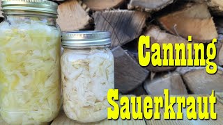 Canning Sauerkraut in the Steam Canner ~ Preserving Cabbage ~ Self Reliance Skill