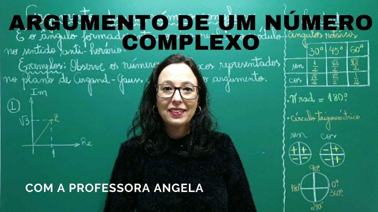 Argumento de um Número Complexo - Professora Angela
