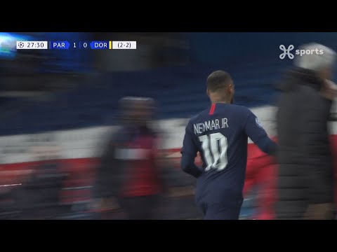 Champions League 11.03.2020 / Goal 01 Neymar against Borussia Dortmund