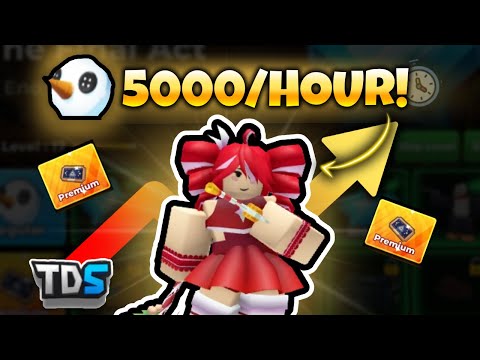 BEST WAY to Grind The Final Act Battlepass (Plushie Snowmen) in TDS! (Roblox)