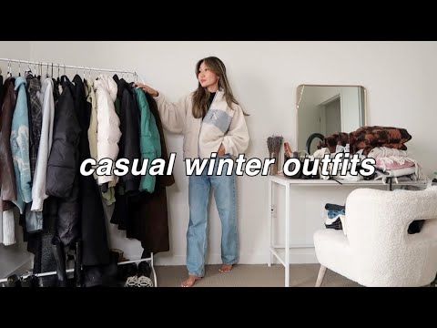 CASUAL WINTER OUTFITS ⛄️ | winter lookbook (cute and...
