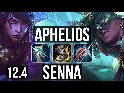 APHELIOS & Soraka vs SENNA & Lulu (ADC) | Rank 3 Aphelios, 12/4/9, Dominating | NA Challenger | 12.4