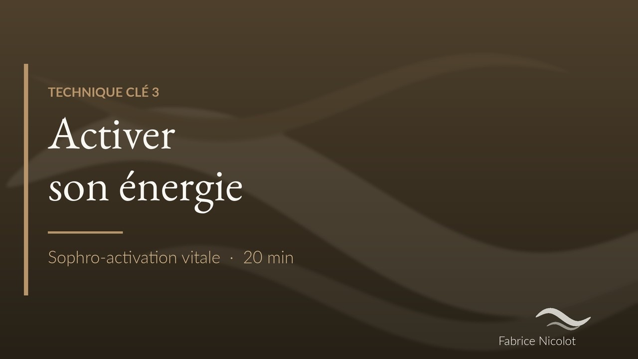 Activer son énergie sophrologie SAV