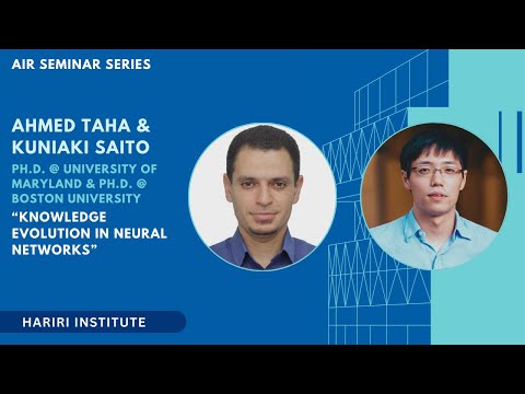 AIR Seminar Series: Ahmed Taha & Kuniaki Saito, PhD, University of Maryland and Boston University