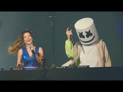 Marshmello x Nancy ajram-Sah Sah(live performance in Riyadh,Saudi arabia)