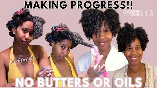 ASMR💤 Natural Hair Wash Day (No Talking!) | Week 12 of No Butters & Oils Detox | Gabrielle Ishell