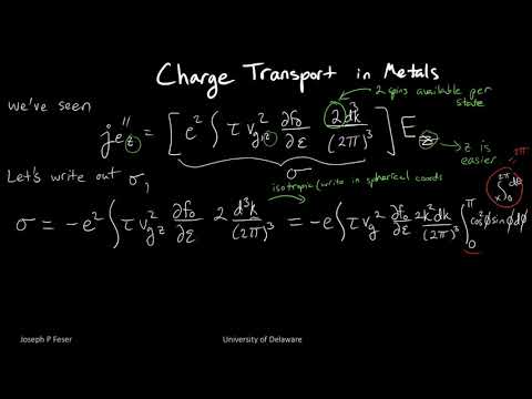 Thermoelectric Effects 4: Electrical Conductivity