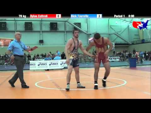 Dylan Cottrell vs. Nick Tourville at 2013 ASICS University Nationals - FS