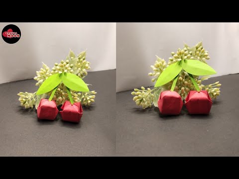 How to Make Origami Cherry | Diy Paper Cherry | Fruit Craft with Paper Origami