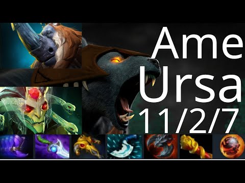 萧瑟 Ame Ursa vs DK, Medusa, Batrider - EG vs PSG.LGD g1 UniMajor dota2